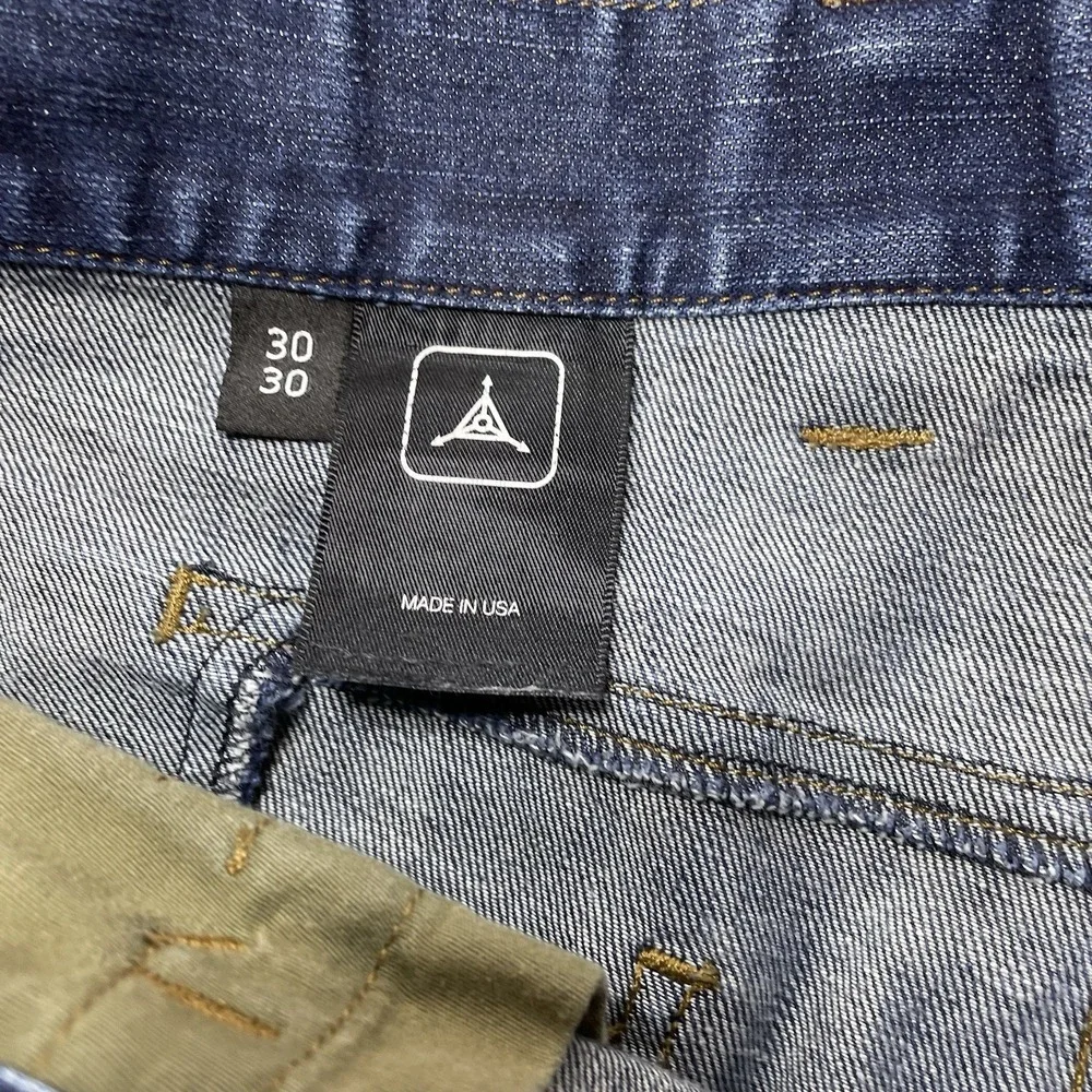 Triple Aught Design Blue Jeans Men 30X30 Fits 34x26 Denim Button Fly Made In USA